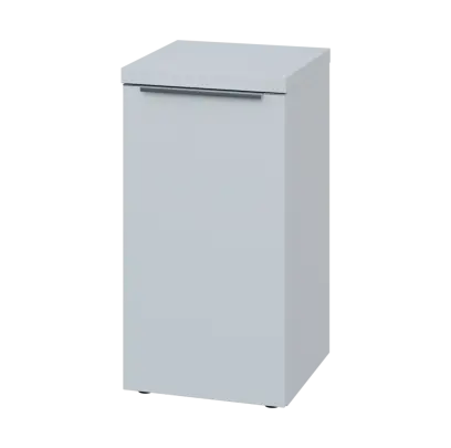 SIN 2 - 4D kancelářská skříň, 1-dveřová, levá, 770x400x400, bílá